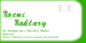 noemi maklary business card